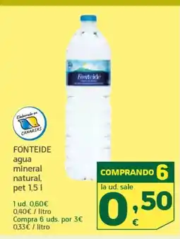 HiperDino FONTEIDE agua mineral natural oferta