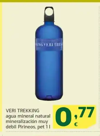 HiperDino VERI TREKKING agua mineral natural mineralización muy débil Pirineos oferta