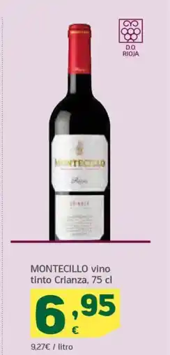 HiperDino MONTECILLO vino tinto Crianza oferta