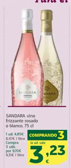 HiperDino SANDARA vino frizzante rosado oferta