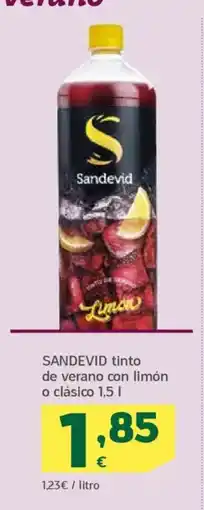 HiperDino SANDEVID tinto de verano con limón o clásico oferta