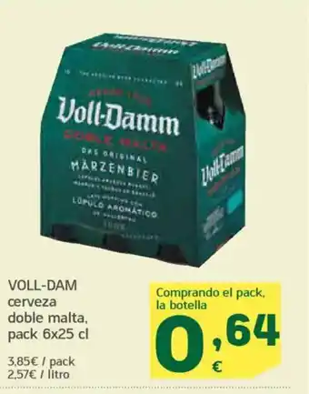HiperDino VOLL-DAM cerveza doble malta oferta