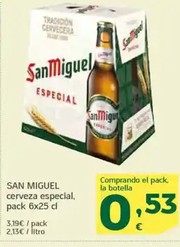 HiperDino SAN MIGUEL cerveza especial oferta