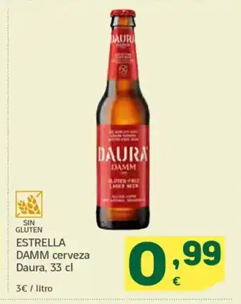HiperDino ESTRELLA DAMM cerveza Daura oferta