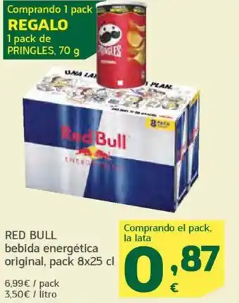 HiperDino RED BULL bebida energética original oferta