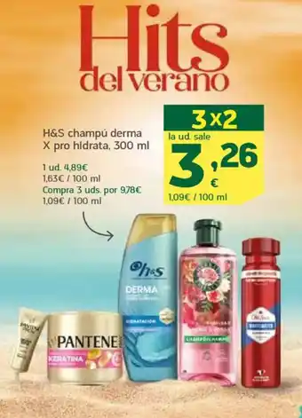 HiperDino H&S champú derma X pro hidrata oferta