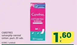 HiperDino CAREFREE salvasplip normal cotton oferta