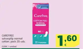 HiperDino CAREFREE salvasplip normal cotton oferta