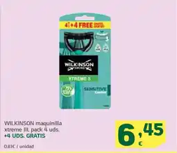 HiperDino WILKINSON maquinilla xtreme III oferta