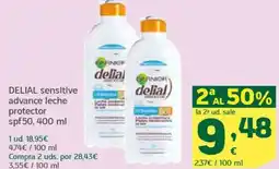 HiperDino DELIAL sensitive advance leche protector oferta