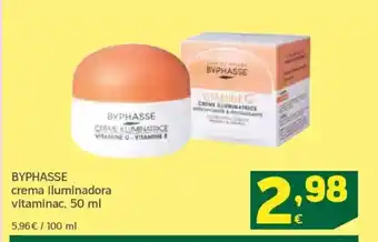 HiperDino BYPHASSE crema iluminadora vitaminac oferta