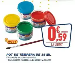 Bureau Vallée Jovi - pot de tempera de 35 ml oferta
