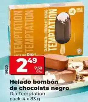 Dia Dia temptation - helado bombón de chocolate negro oferta