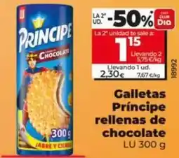 Dia Lu - galletas príncipe rellenas de chocolate oferta