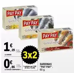 E.Leclerc Pay pay - sardinas oferta