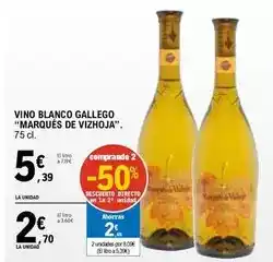 E.Leclerc Marqués de vizhoja - vino blanco gallego oferta