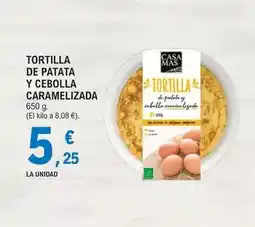 E.Leclerc Mas - tortilla de patata y cebolla caramelizada oferta