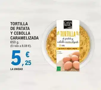E.Leclerc Mas - tortilla de patata y cebolla caramelizada oferta