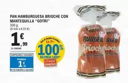 E.Leclerc Pan hamburguesa brioche con mantequilla oferta