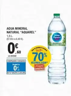 E.Leclerc Aquarel - agua mineral natural oferta