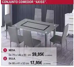 E.Leclerc Conjunto comedor axiss oferta