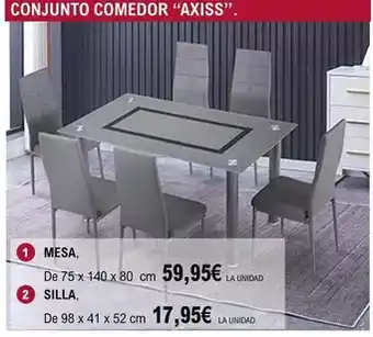 E.Leclerc Conjunto comedor axiss oferta