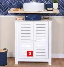 E.Leclerc Bajo lavabo 2 puertas + 1 estante oferta
