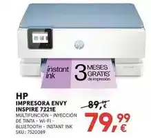 Worten Hp - impresora envy inspire 7221e oferta