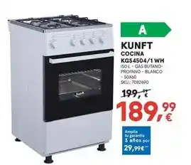 Worten Kunft - cocina kgs4504/1 wh oferta