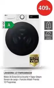 Milar Lg - lavadora f2wr5s08agw oferta