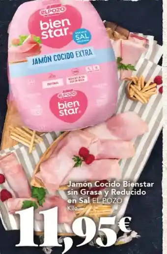 Gadis Elpozo - jamon cocido bienstar sin grasa y reducido en sal oferta