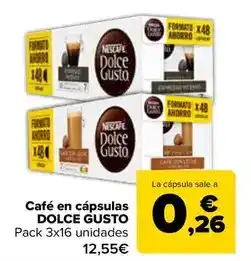 Carrefour Dolce gusto - café en cápsulas oferta