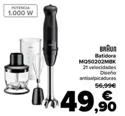 Carrefour Braun - batidora mq50202mbk oferta