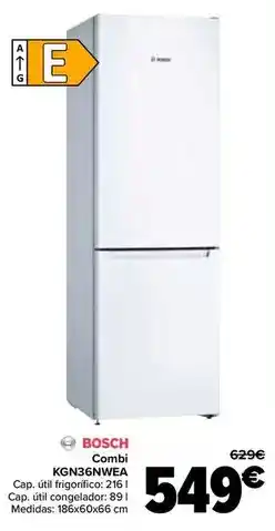 Carrefour Bosch - combi kgn36nwea oferta