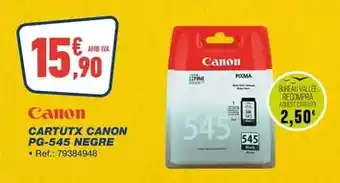 Bureau Vallée Canon - cartutx pg-545 negre oferta