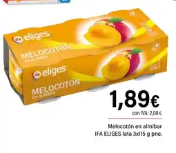 Cash Ifa IFA ELIGES Melocotón en almíbar oferta