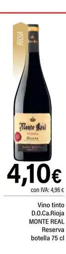 Cash Ifa MONTE REAL Vino tinto D.O.Ca.Rioja oferta
