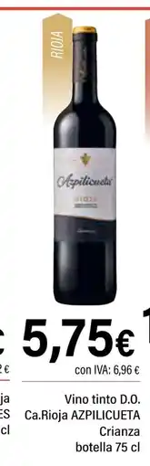 Cash Ifa ASPILICUETA tinto D.O.Ca.Rioja oferta