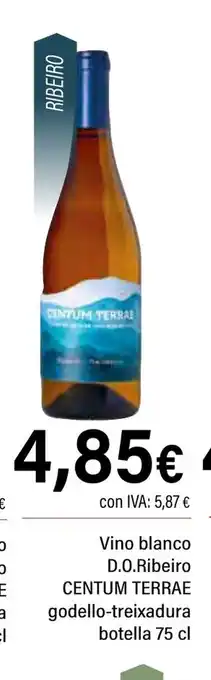 Cash Ifa CENTUM TERRAE Vino blanco D.O.Ribeiro godello-treixadura oferta