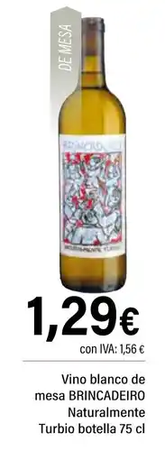 Cash Ifa BRINCADEIRO Vino blanco de mesa Naturalmente Turbio botella oferta