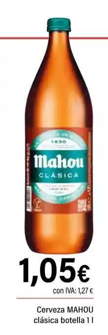 Cash Ifa MAHOU Cerveza clásica botella oferta