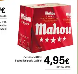Cash Ifa MAHOU Cerveza 5 estrellas oferta
