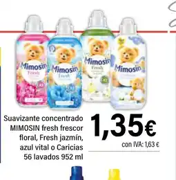 Cash Ifa MIMOSIN Suavizante concentrado fresh frescor floral, Fresh jazmín oferta