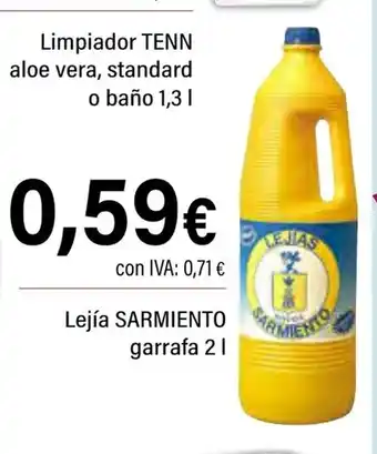 Cash Ifa SARMIENTO Lejia garrafa oferta