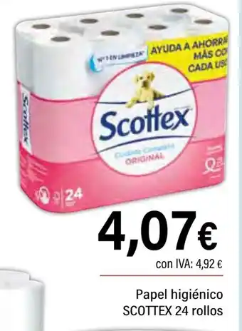 Cash Ifa SCOTTEX Papel higiénico oferta
