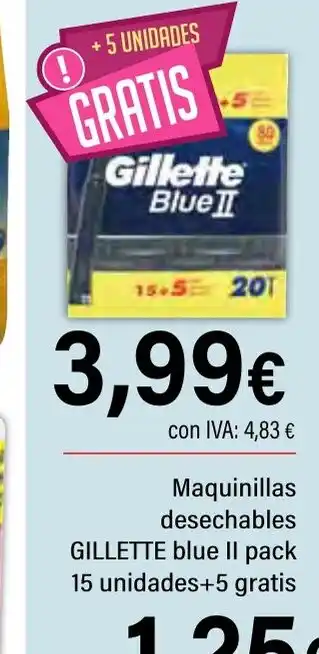 Cash Ifa GILLETE Maquinillas desechables oferta
