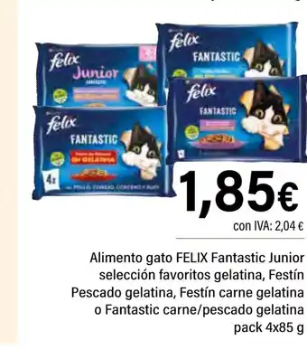 Cash Ifa FELIX Alimento gato Fantastic Junior seleccion favoritos gelatina oferta