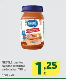 HiperDino NESTLÉ tarritos salados distintas variedades oferta