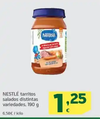 HiperDino NESTLÉ tarritos salados distintas variedades oferta