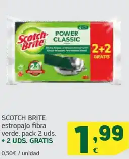 HiperDino SCOTCH BRITE estropajo fibra verde oferta